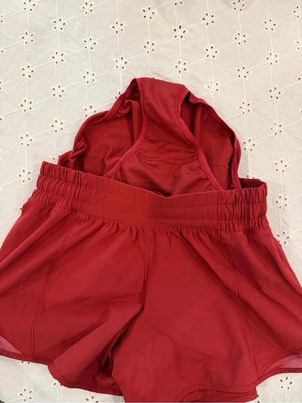 lululemon athletica Deep Red Athletic Shorts